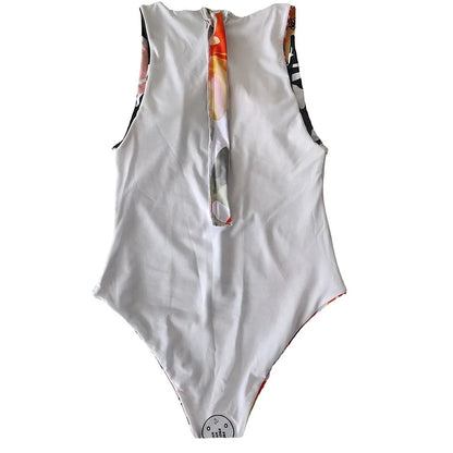 2023 Summer Conservative Tropical Plant Printing Bikini One-piece Swimsuit Beach Bikini Mini Micro Hot