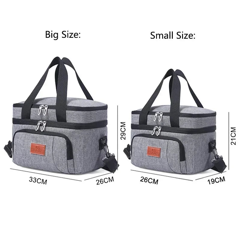 Thickened Freezer Bag High-Quality Insulated Lunch Bag Tactical Ice Bag Portable For Traveling Hiking Beach Trips