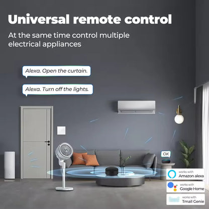 Tuya WiFi RF IR Remote Control 433MHz Smart Life APP Voice Control Smart Home Infrared Controller ALL TV Support Alexa Google