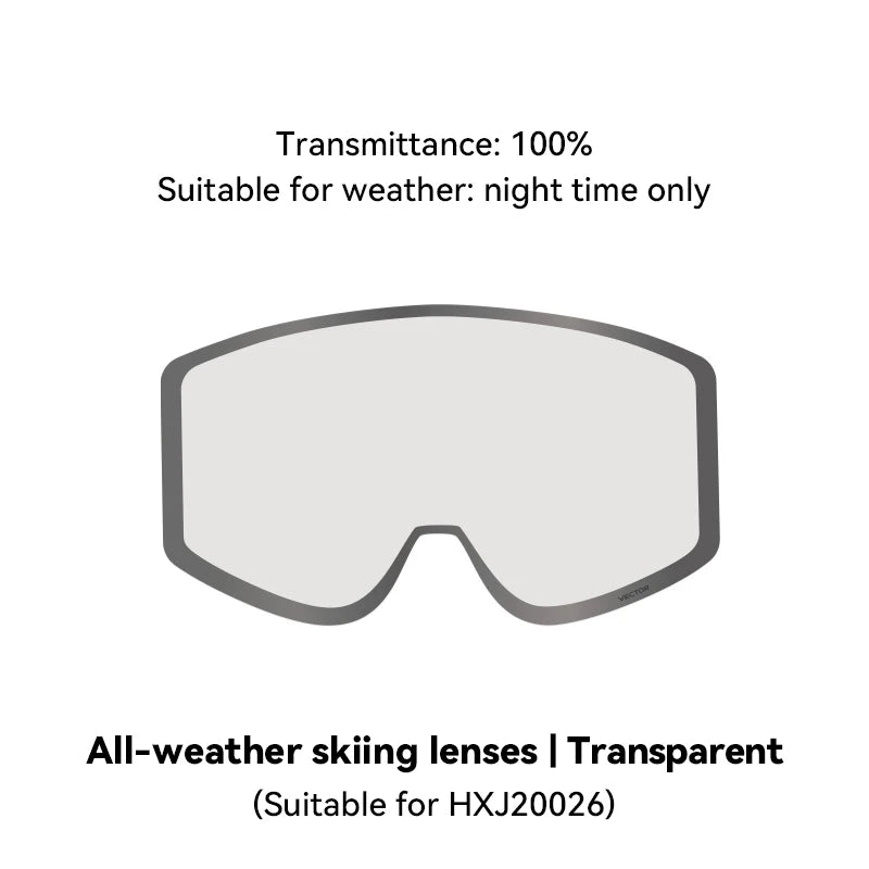 VECTOR Brand Double Layer Anti Fog Magnetic Absorption Cylindrical Ski Goggles UV400 Men Women Ski Glasses Snowboard poc glasses