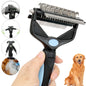 3 In 1 Pet Deshedding Brush, Dog Hair, Pet Fur Knot Cutter