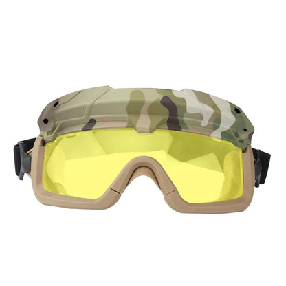 Sports Sunglasses for Men Women 2 Modes Airsoft Goggles Riding Eye Protection for Hiking Paintball Hunting Gear