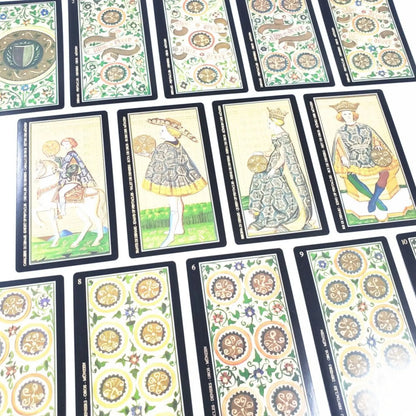 Hot Selling 12x7cm Visconti Tarot A 80 Deck Oracle Leisure Entertainment Card Family Gathering Divination Board Playing Game