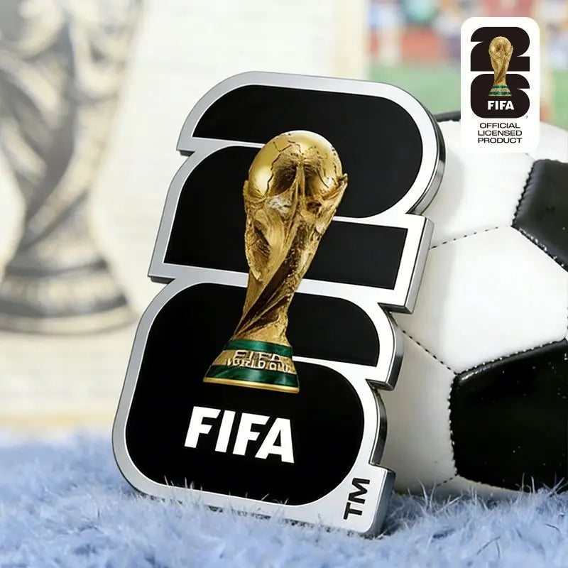 Official Licensed FIFA 2026 World Cup Black Silver Official Emblem Badge USA Canada Mexico Football Fans Souvenir Pin