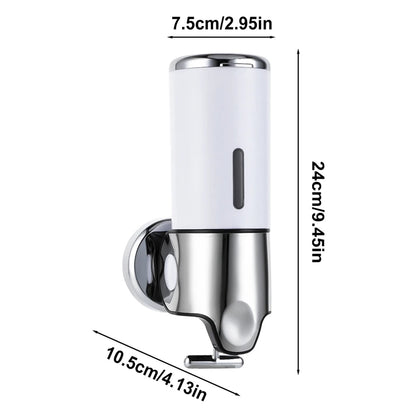 Hotel Soap Dispenser Manual Press Wall-mounted Punch-free Shower Gel Shampoo Hand Sanitizer Box Bathroom Decoration Accessories