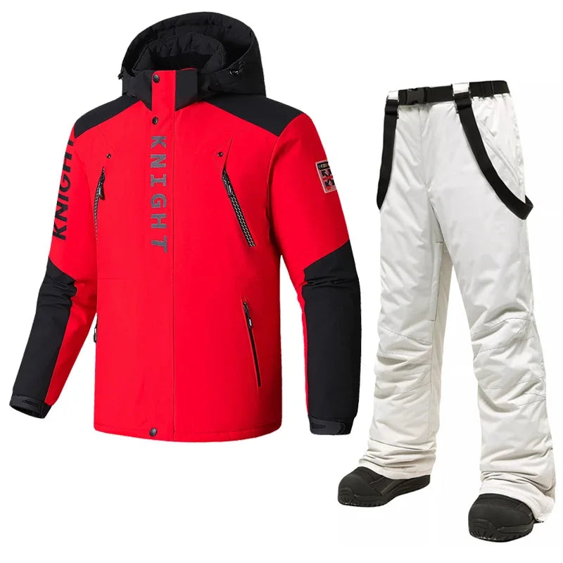 Fleece Ski Jackets and Pants, Good Quality L-8XL Windproof WaterProof.