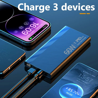 Power Bank 30000mAh 66W Fast Charging Powerbank Portable Charger External Battery Pack For iPhone 15 14 13 Huawei Xiaomi Samsung
