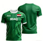 Iraq Style 2026 Special Fan Jersey, Green Flag Print Soccer Shirt, Lightweight Breathable Sports Top for Men, Fans & Collectors