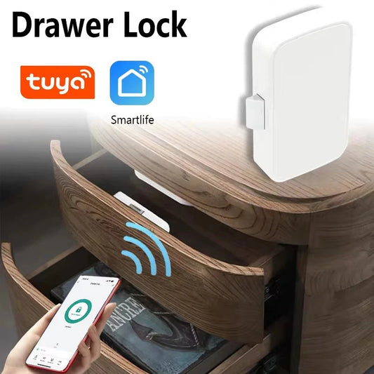 Tuya Smart Lock Home File Cabinet Furniture Drawer Electronic Lock Wireless APP Bluetooth Keyless Invisible Locks with Gateway
