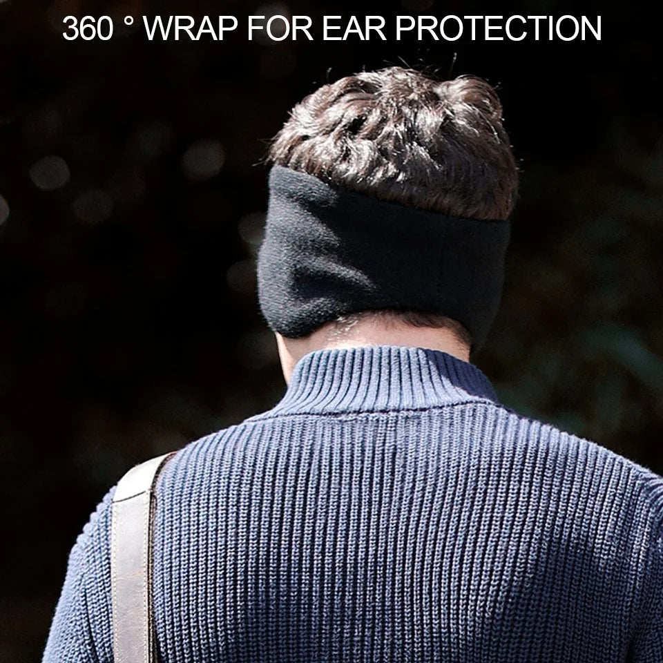 GTUBIKE Winter Unisex Thicken Warm Fur Earmuffs for Men Women Velvet Plush Ear Muffs Protector Outdoor Cycling Skiing, Black