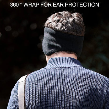 GTUBIKE Winter Unisex Thicken Warm Fur Earmuffs for Men Women Velvet Plush Ear Muffs Protector Outdoor Cycling Skiing, Black