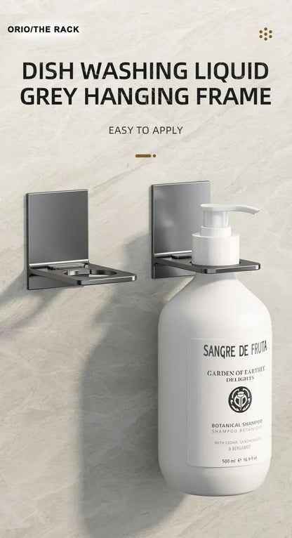 2025 Space Aluminum Shower Gel Bottle Rack Adjustable Shampoo Hanger Hook No Drill Wall Mounted Universal Soap Dispenser Holders