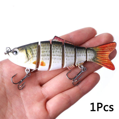 6/3/1Pcs Fishing Lure Sinking 10cm 17.5g 6 Segment Multi Jointed Swimbait Artificial Wobblers Crankbait Hard Bait Pesca Tackle