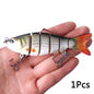 6/3/1Pcs Fishing Lure Sinking 10cm 17.5g 6 Segment Multi Jointed Swimbait Artificial Wobblers Crankbait Hard Bait Pesca Tackle