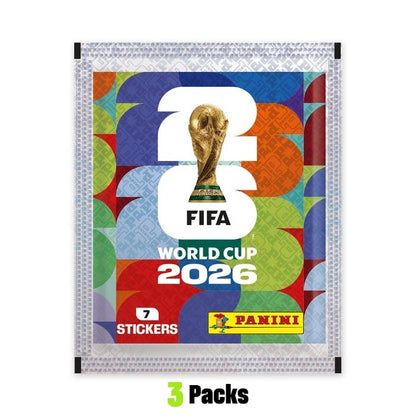 Panini FIFA 2026 World Cup Collectible Sticker Full Box 50 Packs Soccer Trading Stickers, Football Fan Collection Souvenir Gift