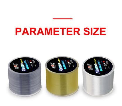 FTK 120m Invisible Fishing Line Speckle Fluorocarbon Coating Fishing Line 0.20mm-0.60mm 7.15LB-45LB Super Strong Spotted Line