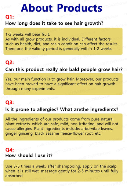 Want to say goodbye to hair loss? Our hair growth products can penetrate the scalp, promote hair growth, and help you regain you
