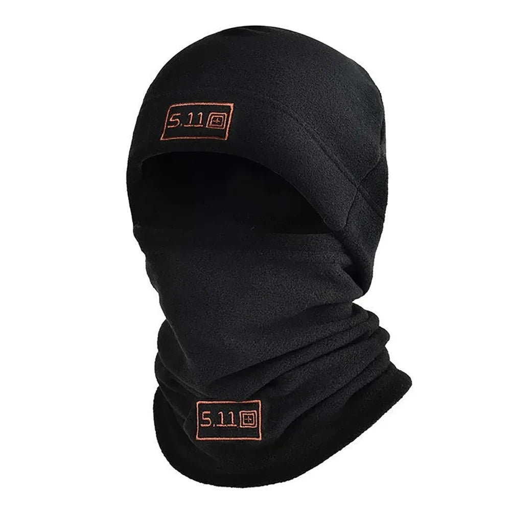 New Tactical Fleece Hat&Scarf Set Thermal Head Cover Winter Warm Balaclava Face Mask Sports Cycling Bonnet Neck Protector