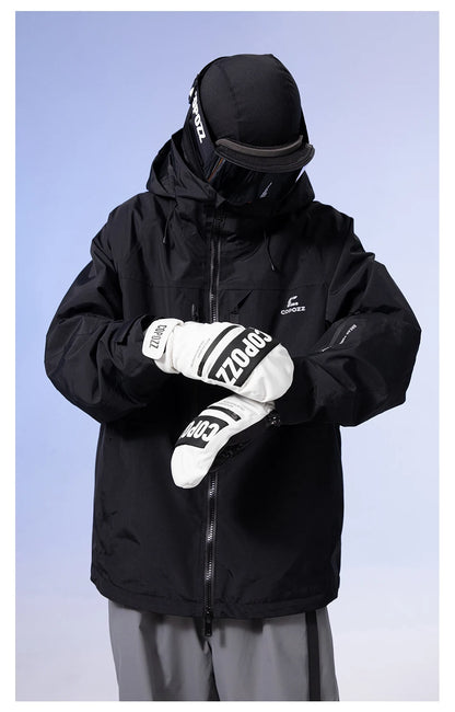 COPOZZ New Upgrade Thicken Ski Gloves Winter Men Women 3M Thinsulate Thermal Snowboard Gloves Waterproof Warm Mittens Ski Gloves
