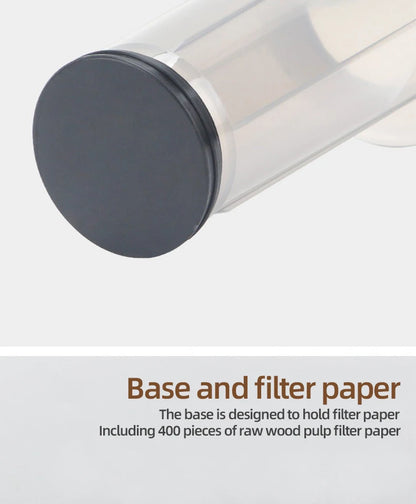 Espresso Coffee Maker Portable French Aero Press barista tools Coffee Pot Air Press Drip Coffee Machine Filters Paper 64mm350pcs