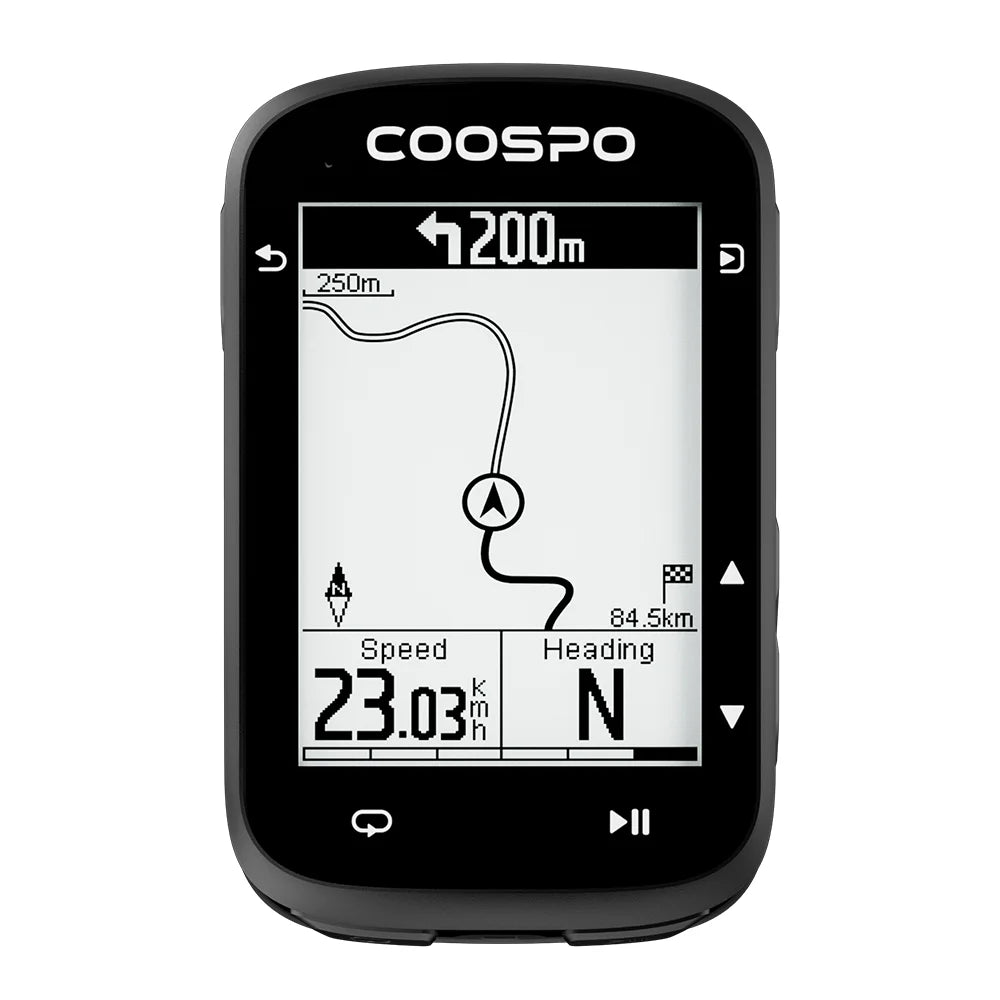 COOSPO CS500 Route Navigation Bike Computer GPS Cycling Odometer Wireless Bicycle Speedometer Cycle Stopwatch ANT+ Bluetooth5.0