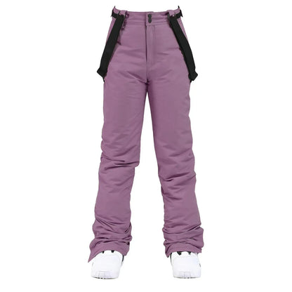 Cheap Women's and Men's Ice Snow Pants Outdoor Snowboarding Clothing Strap Trousers Skiing Suit Wear 10K Waterproof