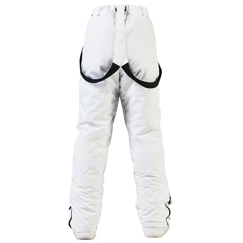 Women's and Men's Ski Pants Windproof Waterproof Snowboarding Pants Winter Outdoor Warm Snow Sports Pants Men Women Skiing