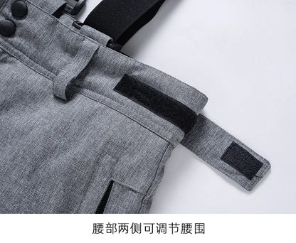 Cheap Women's and Men's Ice Snow Pants Outdoor Snowboarding Clothing Strap Trousers Skiing Suit Wear 10K Waterproof