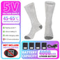 Winter Heated Sock Rechargeable Battery Stocking Men Women Electric Heating Ski Socks Sports Thermal Warmer Foot