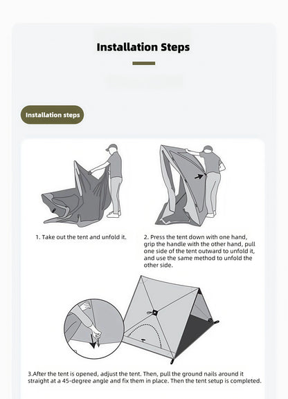 Camping Tent Beach Tent 3-4 Person Family Foldable Shelter Waterproof Automatic Setup For Camping Hiking Traveling