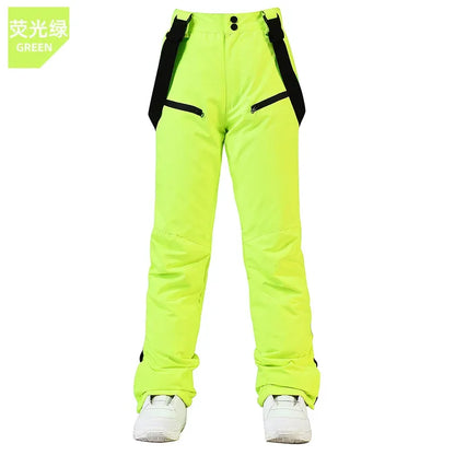 Women's and Men's Ski Pants Windproof Waterproof Snowboarding Pants Winter Outdoor Warm Snow Sports Pants Men Women Skiing