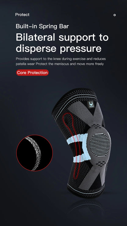1 piece of compression knee pad, suitable for protecting men and women while running, knee support compression sleeve, sports an