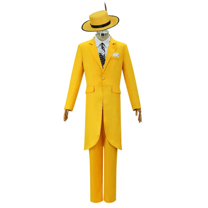 Scary Suit Manmano Disguised Geeky Costume JimCarry Mask Man Modern Saint Jim Carrey Costume Halloween Costumes Adult Children