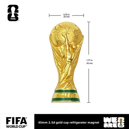 FIFA Official Licensed 2026 World Cup USA Canada Mexico Trophy Fridge Magnet Magnetic Decor Sports Souvenir Fan Gift Collectible
