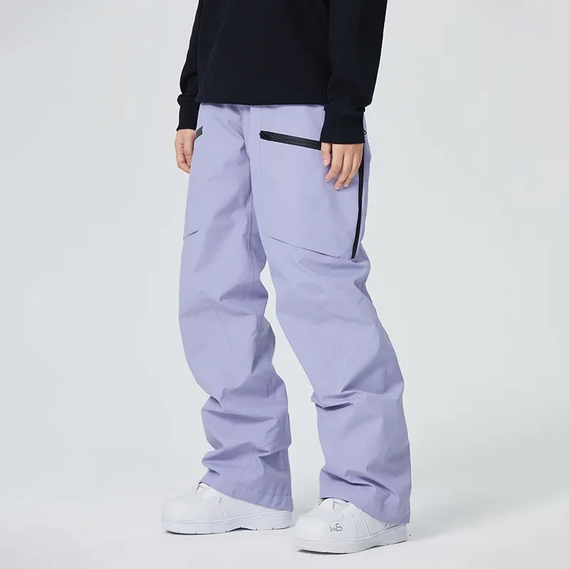 Snow Trousers 2025 Outdoor Sports Snowboard Wear Winter Warm Loose Ski Pants Windproof Waterproof Skiing Pants Women Men Clothes