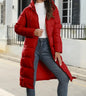 New Hooded Down Coats Women Medium Long Slim Fit Down Parkas Winter Warm Solid Casual Zipper Coat Stylish Outwear Autumn Jackets