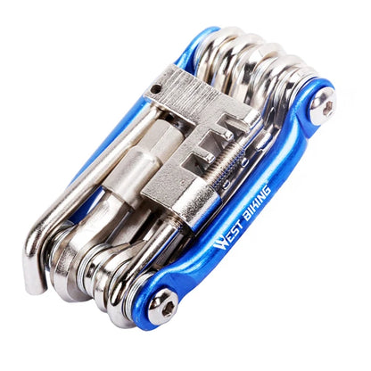 WEST BIKING 11 in 1 Bicycle Repair Tool  Multifunction Bicycle Repair Set  MTB Road Bike Repair Tools Kit  Wrench Screwdriver