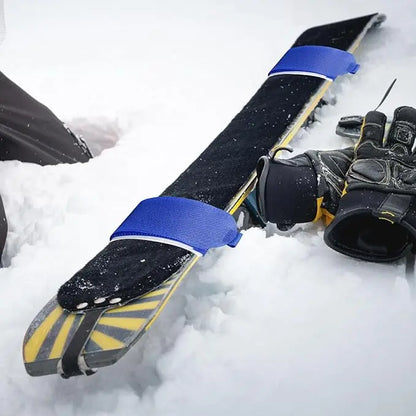 Outdoor Skis Fixing Band Ski Brake Retainer Skiing Straps Skijoring Skis Fixing Band Wrap Snowboarding Straps Sled Ski Accessary