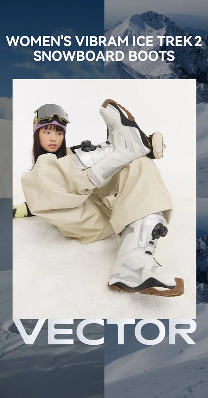 VECTOR Professional Women Man Ski Shoes Warm Waterproof Snowboard Boots Non-slip Leather Breathable Snow Ski Boots Ski Equipment