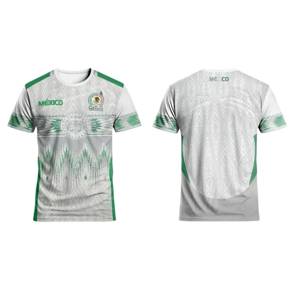 Mexico Graphic Tee for Men Women 2026 3D Printed T Shirt Short Sleeve Loose Fit Casual Streetwear Sports Unisex Top