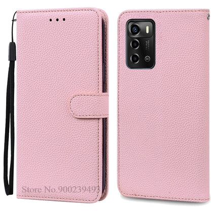 For ZTE Blade V40 Vita Case Soft Silicone Back Cover For ZTE Blade V40 Vita Case Leather Wallet Flip Cover Fundas