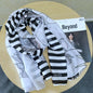 Foreign trade original single Italian autumn and winter new fashion brand printed light luxury shawl scarf