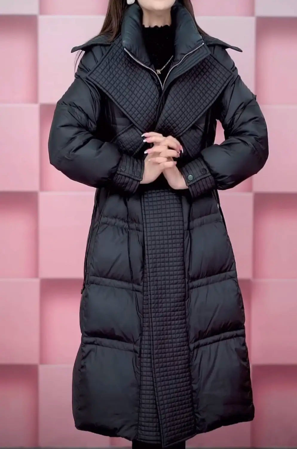 Fashion Long Down Jacket Women Overcoat 2025 New Autumn Winter Slim Thick Parker Coat Female Warm Casual White Duck Down Coats