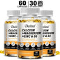 Daitea Calcium Magnesium Zinc Capsules Vitamin D3 helps support bones, teeth, heart, and enhance immune system function.
