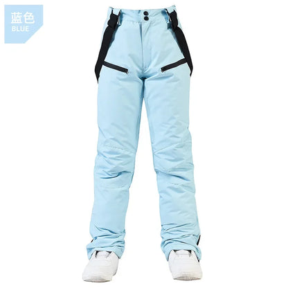 Women's and Men's Ski Pants Windproof Waterproof Snowboarding Pants Winter Outdoor Warm Snow Sports Pants Men Women Skiing