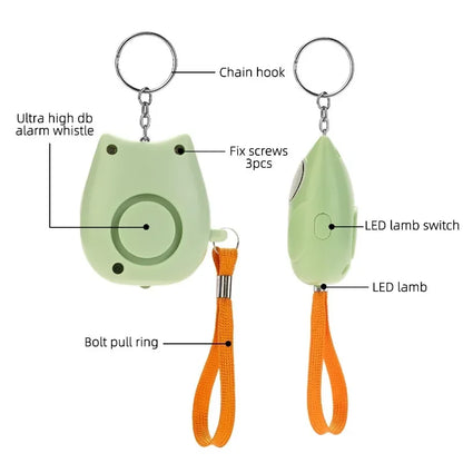 2025 Small and Easy To Carry Anti-attack Self-defence Alarm Rechargeable Battery Loud Key Chain 130db Personal Alarm