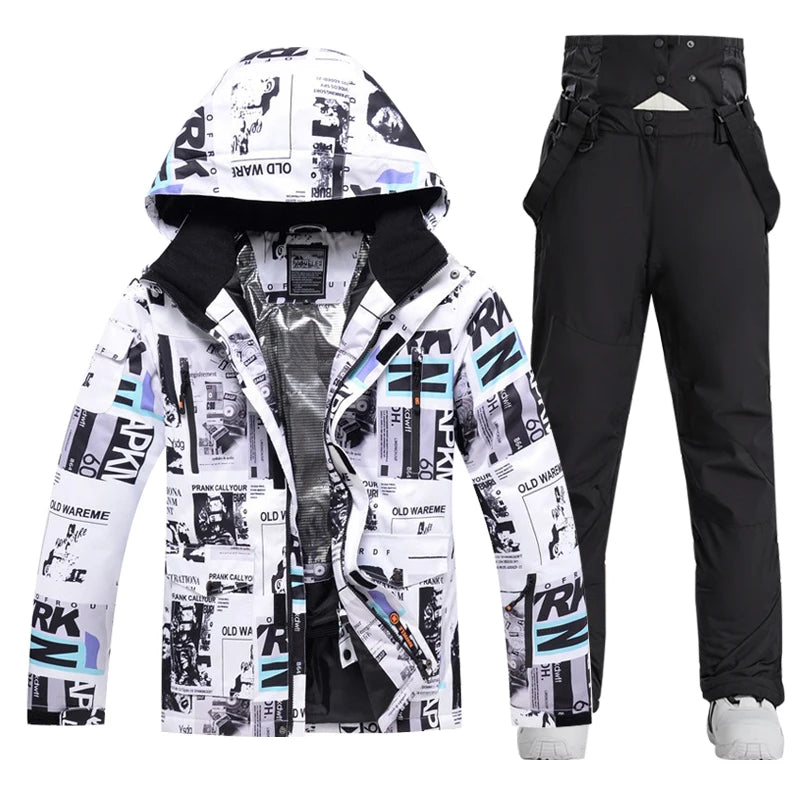 Ski Suit Men And Women Super Warm Thicken Waterproof Windproof Winter Snow Suits Skiing And Snowboarding Jackets + Pants Brands