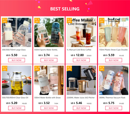 1L Manual Cold Brew Coffee Maker with Handle High-capacity Water Bottle Summer Portable Juices Tea Fruit Coffeeware Pot