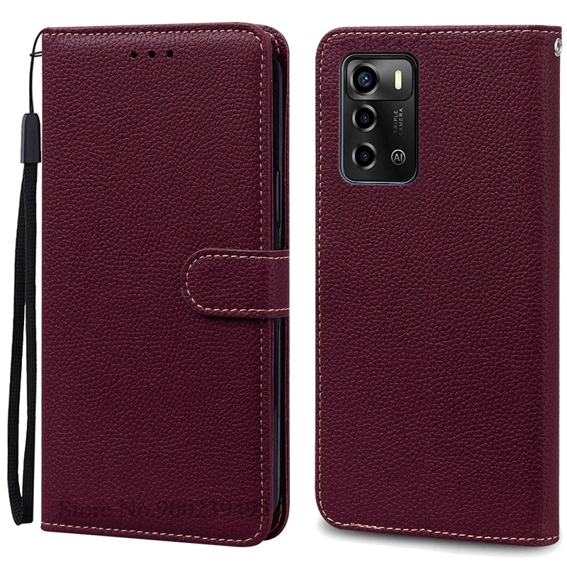 For ZTE Blade V40 Vita Case Soft Silicone Back Cover For ZTE Blade V40 Vita Case Leather Wallet Flip Cover Fundas