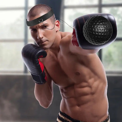 Boxing Reflex Ball Headband Set Child Boxing Training Headband React Ball Workout Equipment Beginners Fitness Reflex Ball For